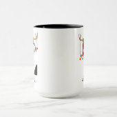 Custom Monogram Santa Claus Mug Gift for Friends Mok (Midden)