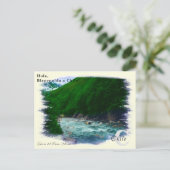 Custom Monogram Stream Chili in  Waterverf Briefkaart (Staand voorkant)