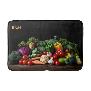 Custom Monogram Verse groenten Badmat