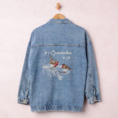 Custom Monogrammed #1 Grootmoeder Waterverf Birds Denim Jacket (Hangar)