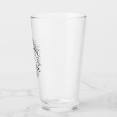 Custom  Monogrammed Classic Home Bar Bier Glas (Links)