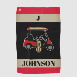 Custom Monogrammed Personalized Two-Tone Golfhanddoek