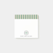 Custom Monograms Post-it® Notes in retro style. (Devant)