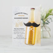 Custom Mooie Bachelor Party Whiskey Kaart (Staand voorkant)