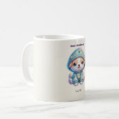 Custom Moon Child Energy Dog Mug (Devant gauche)