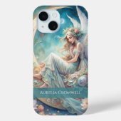 Custom Moon Fairy Naam – Fantasy Celestial Art Case-Mate iPhone Case (Achterkant)