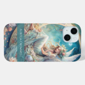 Custom Moon Fairy Naam – Fantasy Celestial Art Case-Mate iPhone Case (Achterkant (horizontaal))