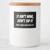 Custom Moonshine Funny quote Voedselcontainer Etiket (Voorkant)