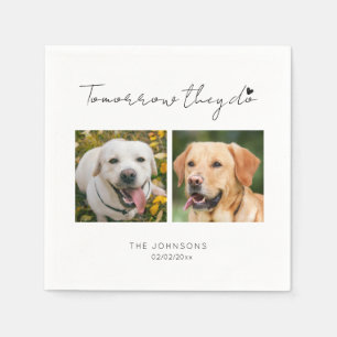 Custom morgen doen we hond repeteren diner servet
