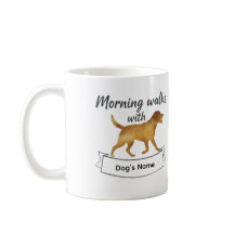 Custom Morning Walks With Labrador Retriever Mug