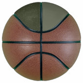 Custom Moss Green Basketball – Horizontale Split Basketbal (Rechts)