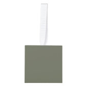 Custom Moss Green Cube Ornament (Voorkant)
