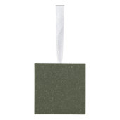 Custom Moss Green Cube Ornament (Rechts)