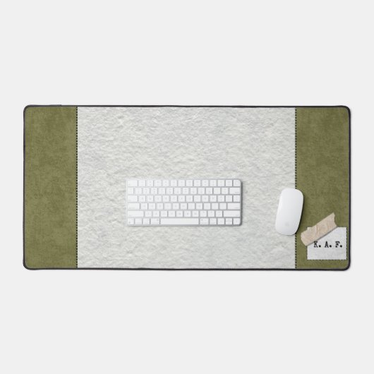 Custom Moss Green Forest Desk Mat (Clavier et souris)