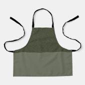 Custom Moss Green Schort – getextureerde Top Half (Voorkant)