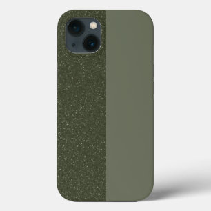 Custom Moss Green Split iPhone 13 Hoesje