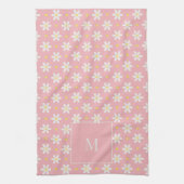 Custom Mother's Day Gift Personalized Daisy Theedoek (Verticaal)