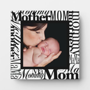 Custom Mother's Day Word Collage Plaque photo