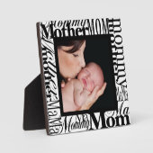 Custom Mother's Day Word Collage Plaque photo (Recto)
