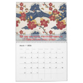 Custom Motivational Japanese Kimono Pattern Kalender (Mar 2026)
