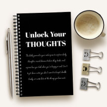 Custom Motivational Journal | Unlock Your Thoughts