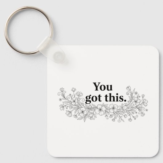 Custom Motivational Keychain (Voorkant)