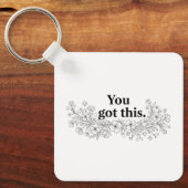 Custom Motivational Keychain (Voorkant)