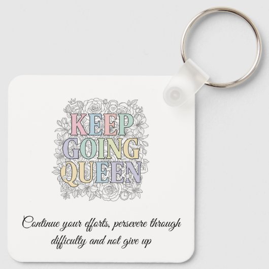 Custom Motivational Keychain (Achterkant)