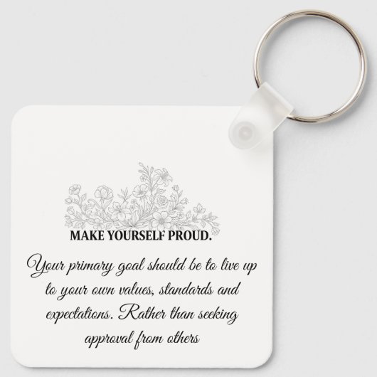 Custom Motivational Keychain (Achterkant)