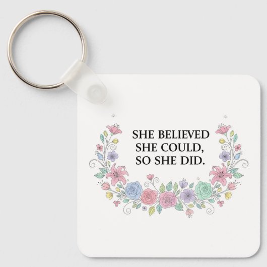 Custom Motivational Keychain (Voorkant)