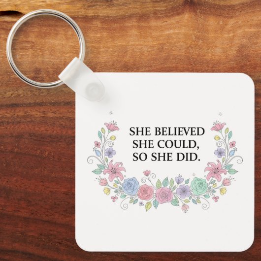 Custom Motivational Keychain (Voorkant)