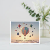 Custom Motivational Quote post card Briefkaart (Staand voorkant)