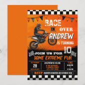 Custom Motocross Dirt Bike modern Birthday Kaart (Voorkant / Achterkant)