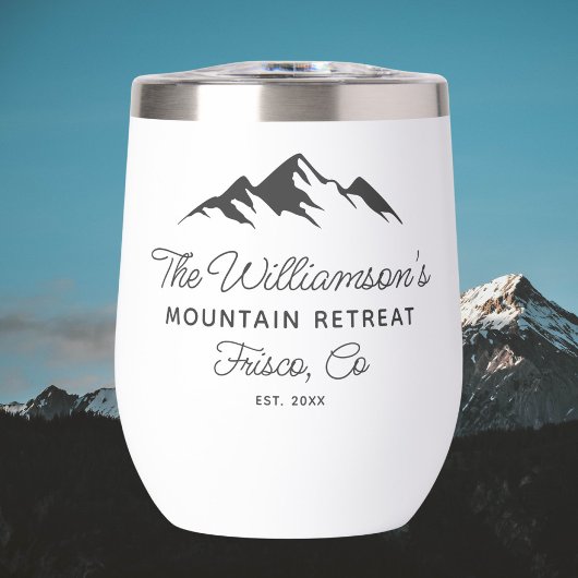 Custom Mountain Home, Family Town Name, Year Est.