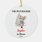 Custom Mouse Nutcracker Photo Christmas Keramisch Ornament (Voorkant)