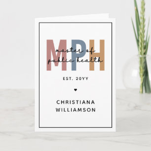Custom MPH Master of Public Health Afstuderen Kaart