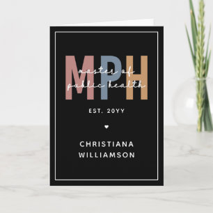 Custom MPH Master of Public Health Afstuderen Kaart