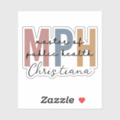 Custom MPH Master of Public Health Afstuderen Sticker (Vel)