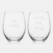 Custom Mr en Future Mrs. Wijnglas Zonder Voet (Achterkant)