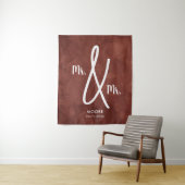Custom Mr en Mr Boho Backdrop Gay Wedding Wandkleed (In situ)