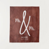 Custom Mr en Mr Boho Backdrop Gay Wedding Wandkleed (Voorkant)