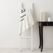 Custom Mr en Mrs. recent weds Sherpa fleece deken (In situ)