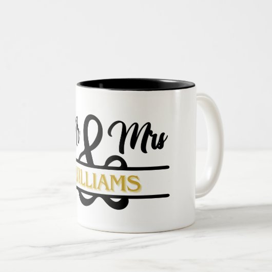 Custom Mr & Mrs Mok met gepersonaliseerde namen (Voorkant rechts)