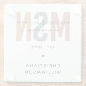 Custom MSN Master of Science in Verpleegkundig Afs Glazen Onderzetter (Achterkant)