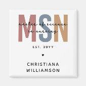 Custom MSN Master of Science in Verpleegkundig Afs Magneet (Voorkant)