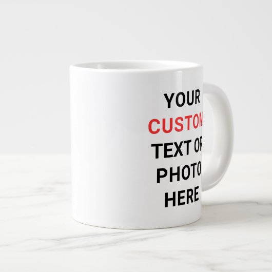 Custom Mug | Add Text, Photo, Logo or Design Here  (Devant droit)