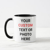 Custom Mug | Add Text, Photo, Logo or Design Here  (Gauche)