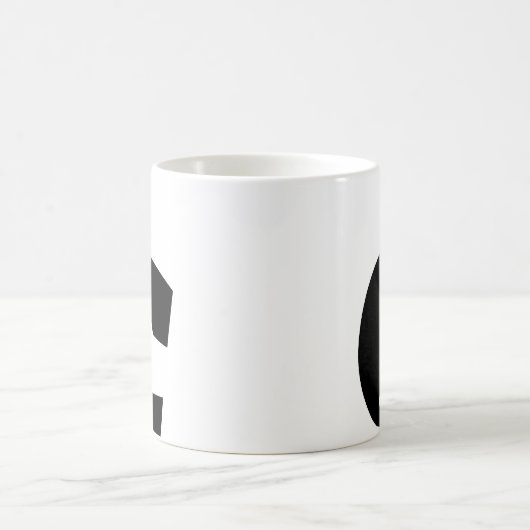 Custom mug monogram initial letter modern minimal (Centre)