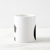 Custom mug monogram initial letter modern minimal koffiemok (Center)