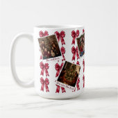 Custom Multi-Photo Christmas Mug with Red Bows Koffiemok (Links)